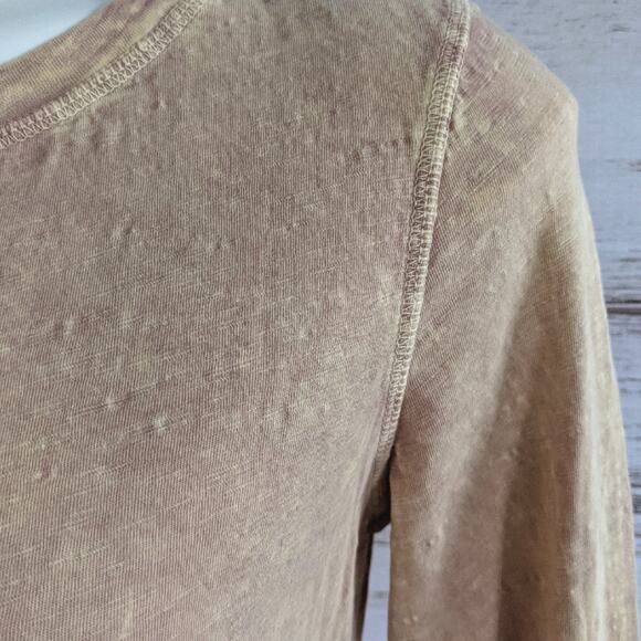 Eri + Ali Anthropologie Peplum Bleached Top Sz S - Picture 3 of 6